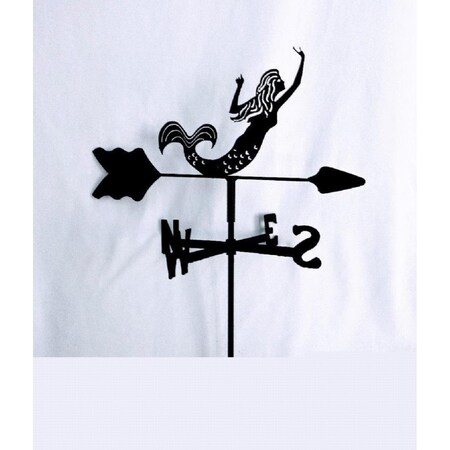 The Lazy Scroll Mermaid Roof Mount Weathervane TH331103